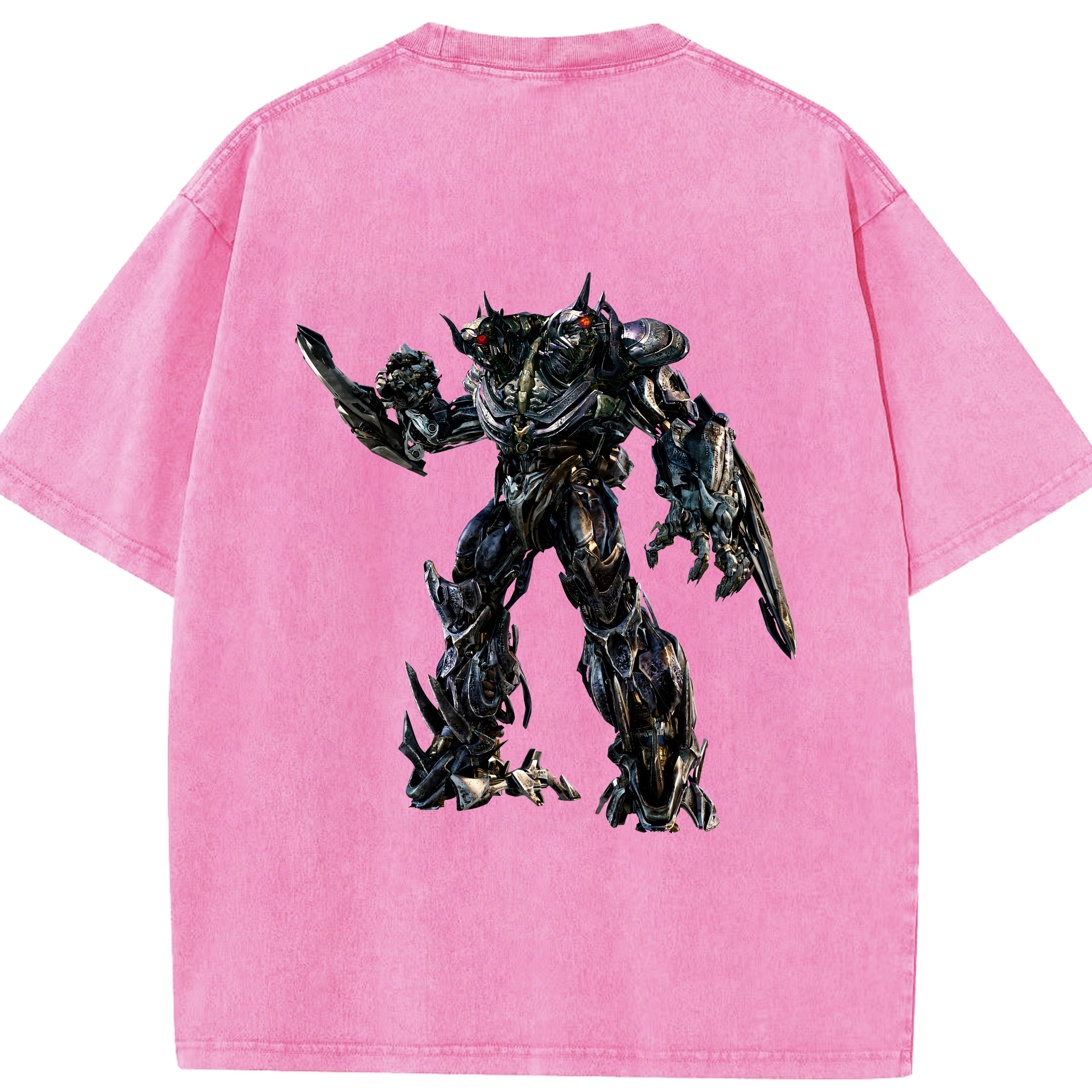 （画像用） Transformers トランスフォーマー 綿100% ヴィンテージ風 半袖Tシャツ（背面プリント）